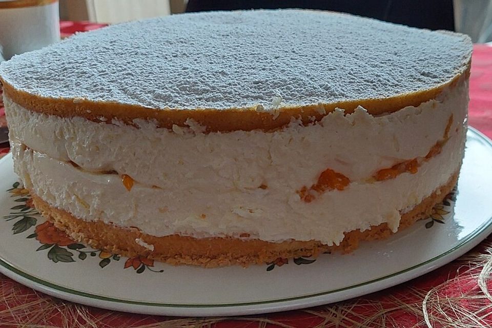 Käsesahnetorte mit Mandarinen