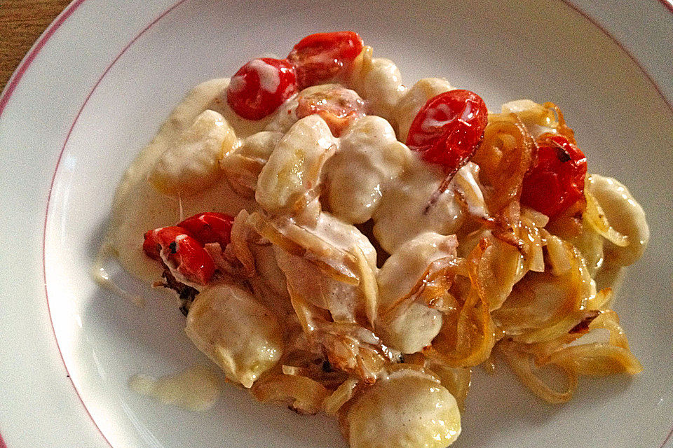 Gnocchi gratiniert mit Käsesahne