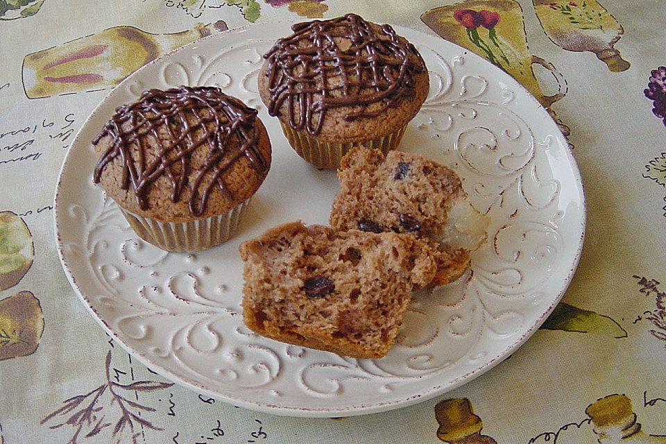 Birnen - Nougat Muffins