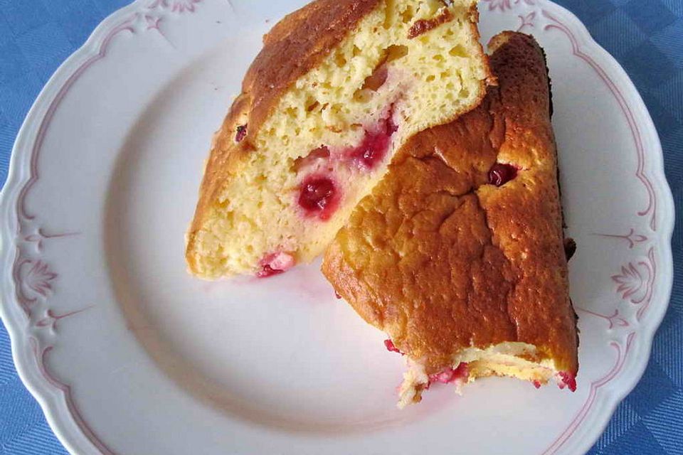 Quark-Soufflé mit Himbeeren