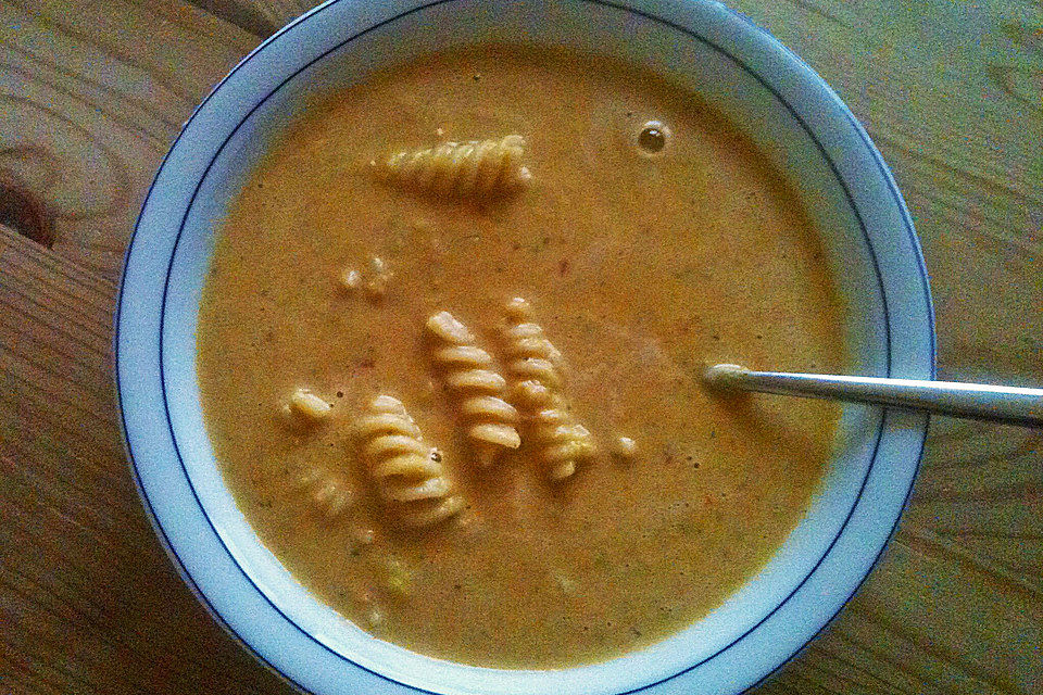 Mexikanische Chili-Käse-Mais-Suppe (scharf)