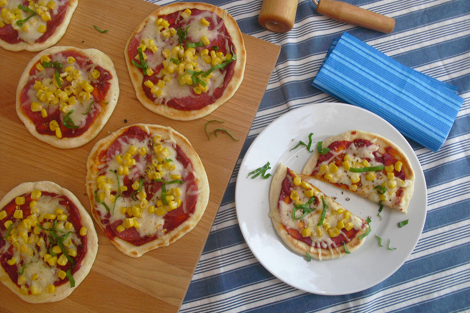 Mini-Pizza aus der Pfanne