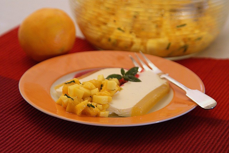 Orangen - Panna cotta