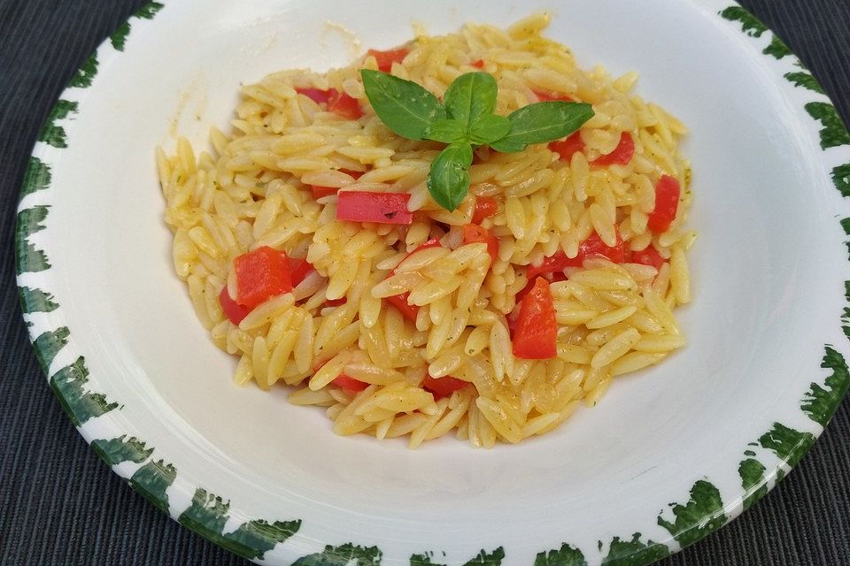 Paprika-Pastasotto