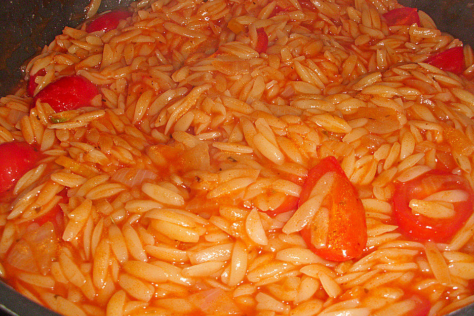 Paprika-Pastasotto