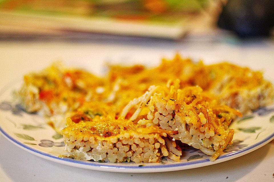 Spaghetti-Tortilla aus dem Rohr