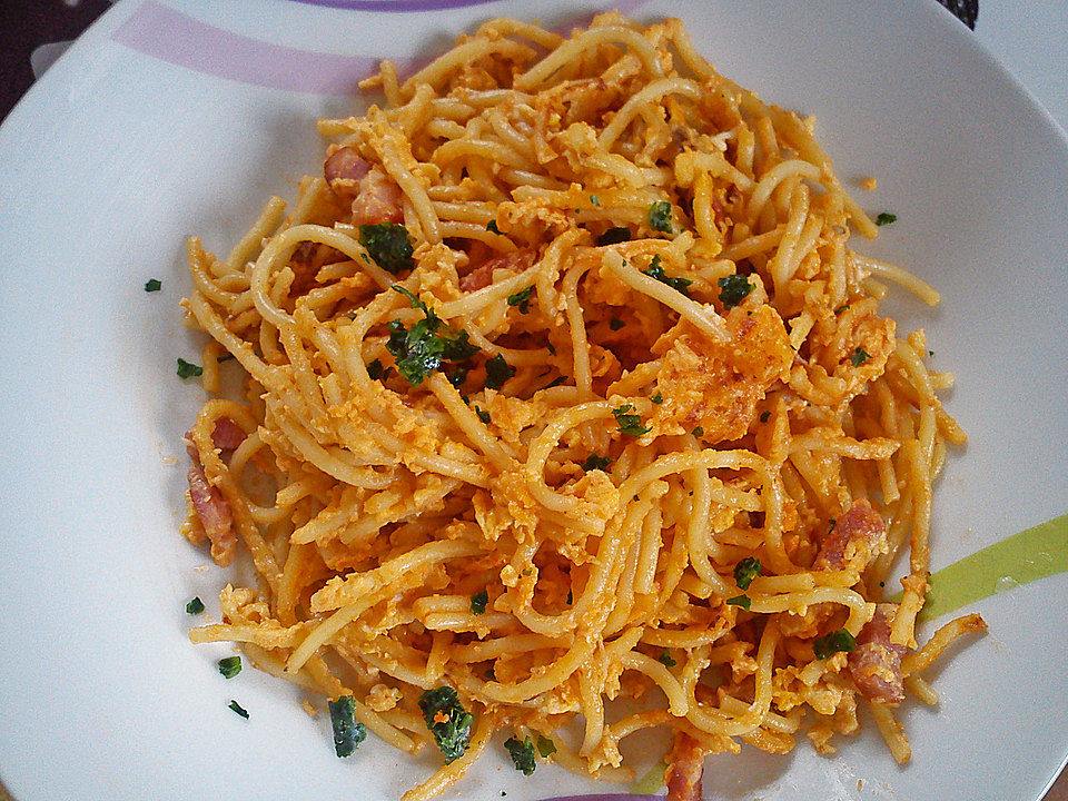 Spaghetti Mit Ruhrei Von Jessy592 Chefkoch