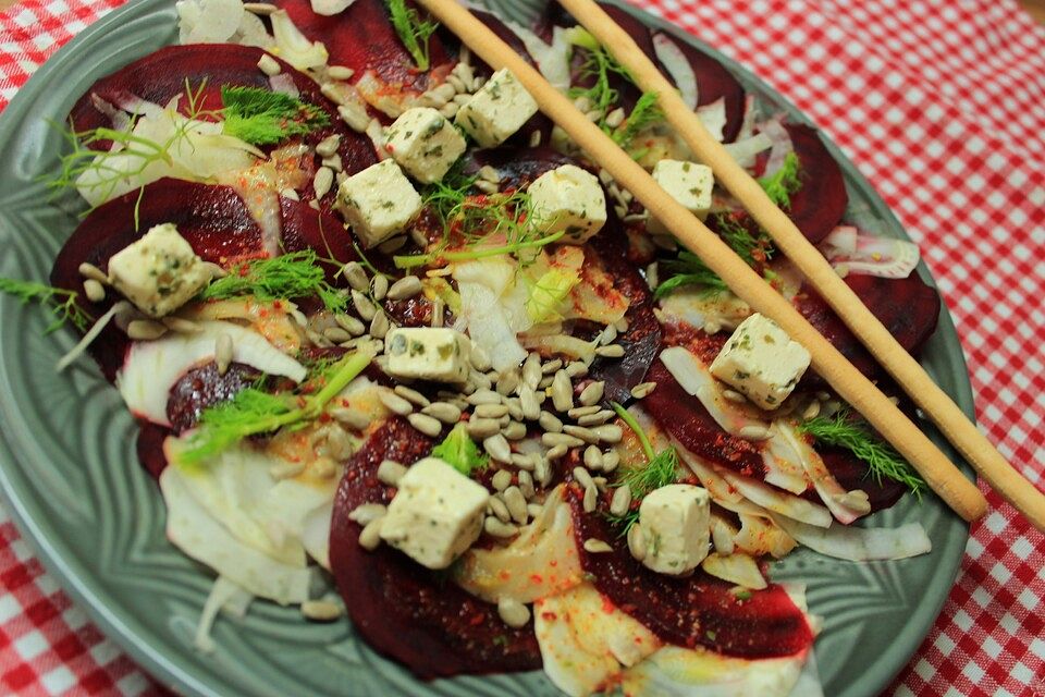 Smokeys Fenchel-Rote Bete Carpaccio