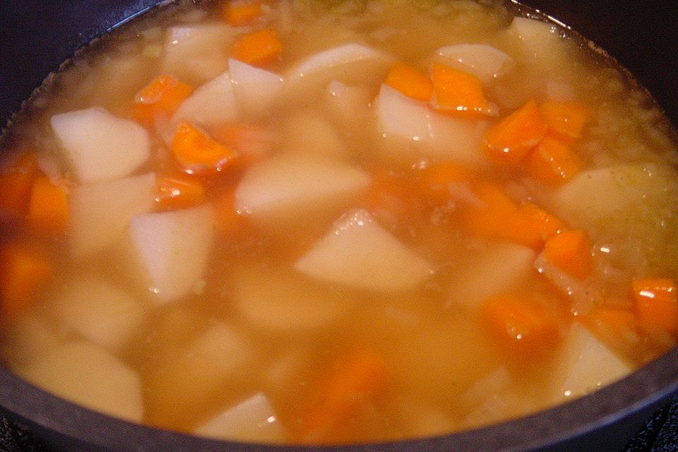 Deftige Kartoffelsuppe