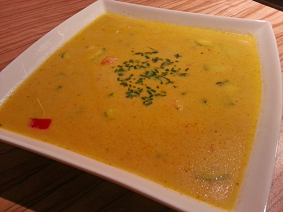 Currysuppe mit Garnelen von MiraResi| Chefkoch