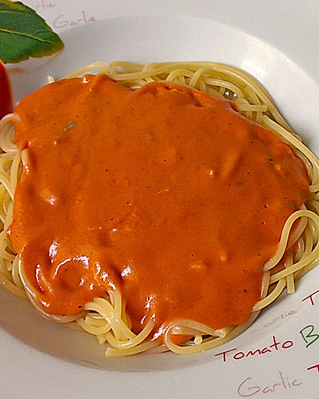 Gorgonzolasoße mit Tomate
