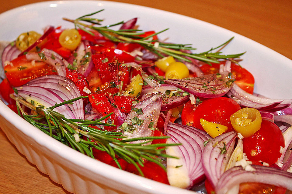 Feuriger Fisch aus dem Backofen