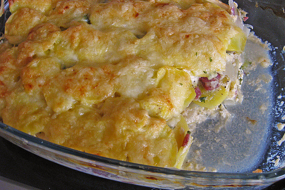 Kohlrabi-Kartoffel-Gratin