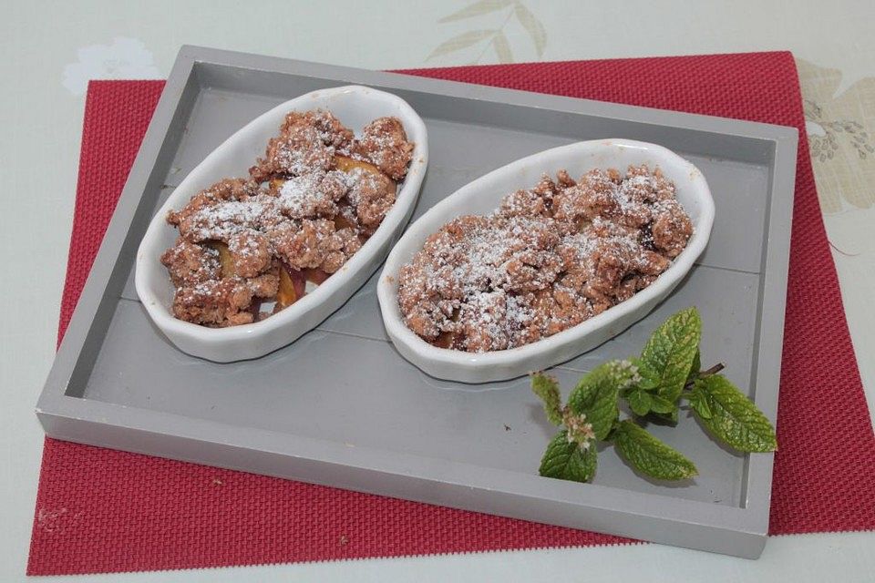 Pfirsich-Crumble Pfirsich-Crumble