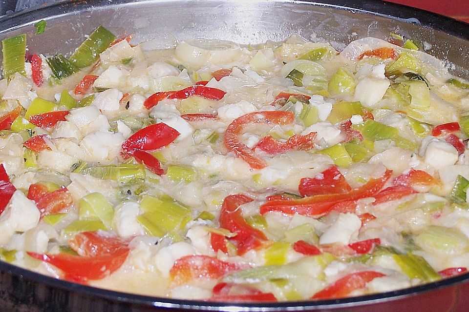 Fisch - Lauch - Pfanne