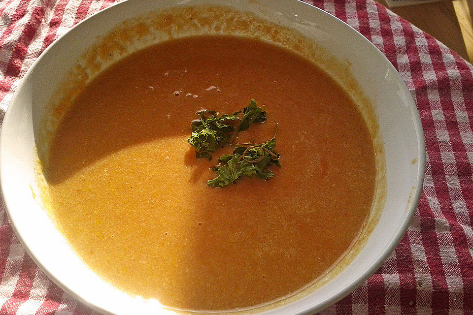 Curry-Tomaten-Maissuppe