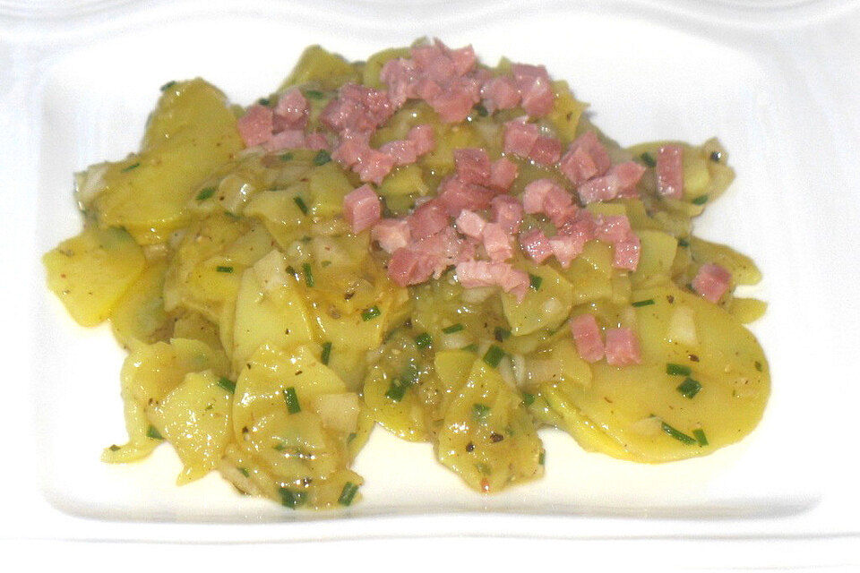 Warmer Kartoffelsalat aus der Mikrowelle