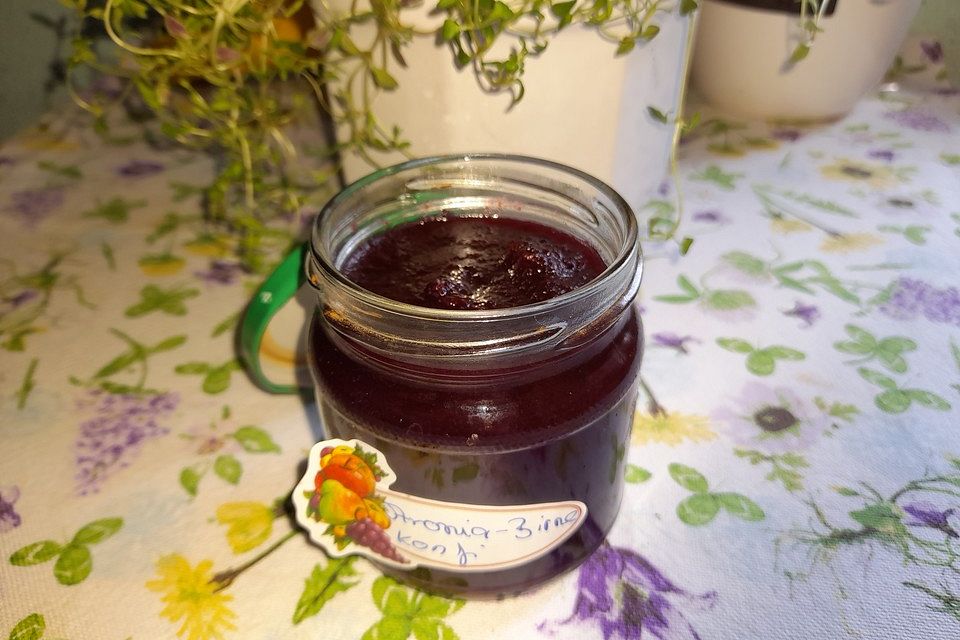 Aronia-Birnenmarmelade mit Vanille