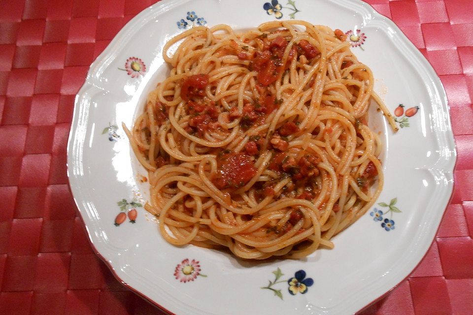 Penne amatriciana à la Gabi