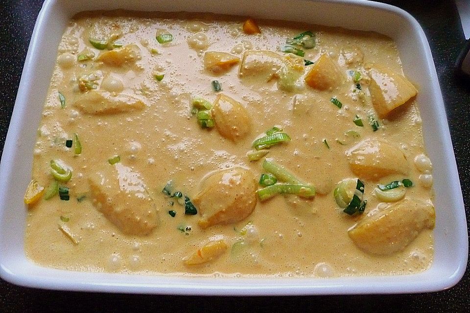 Hähnchenbrust in Mango - Kokossauce