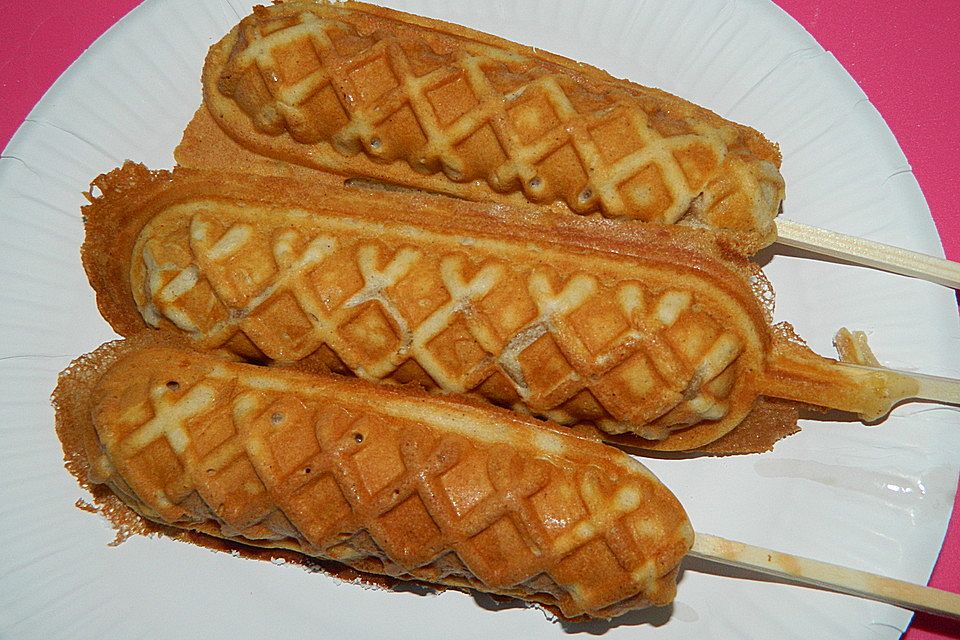 Waffeln am Stiel Waffeln am Stiel