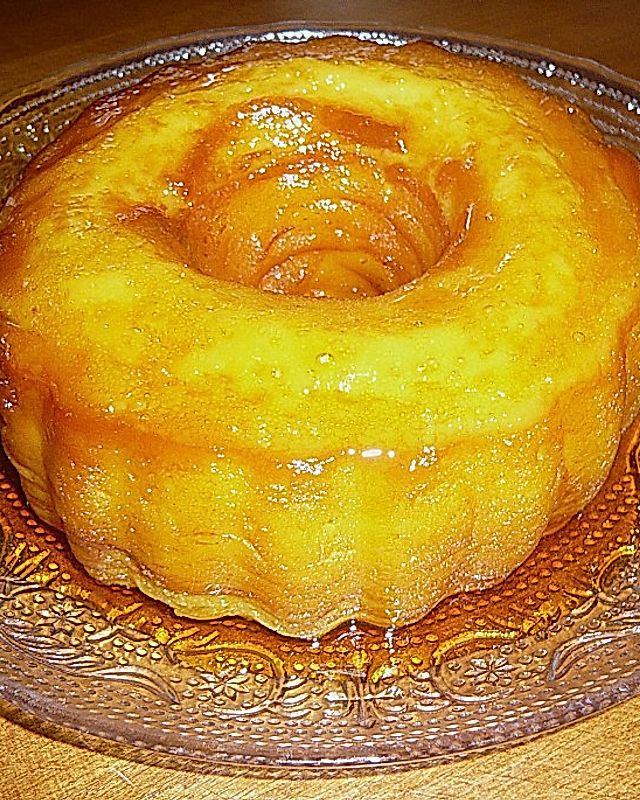 Pudding mit Karamellsauce aus Portugal