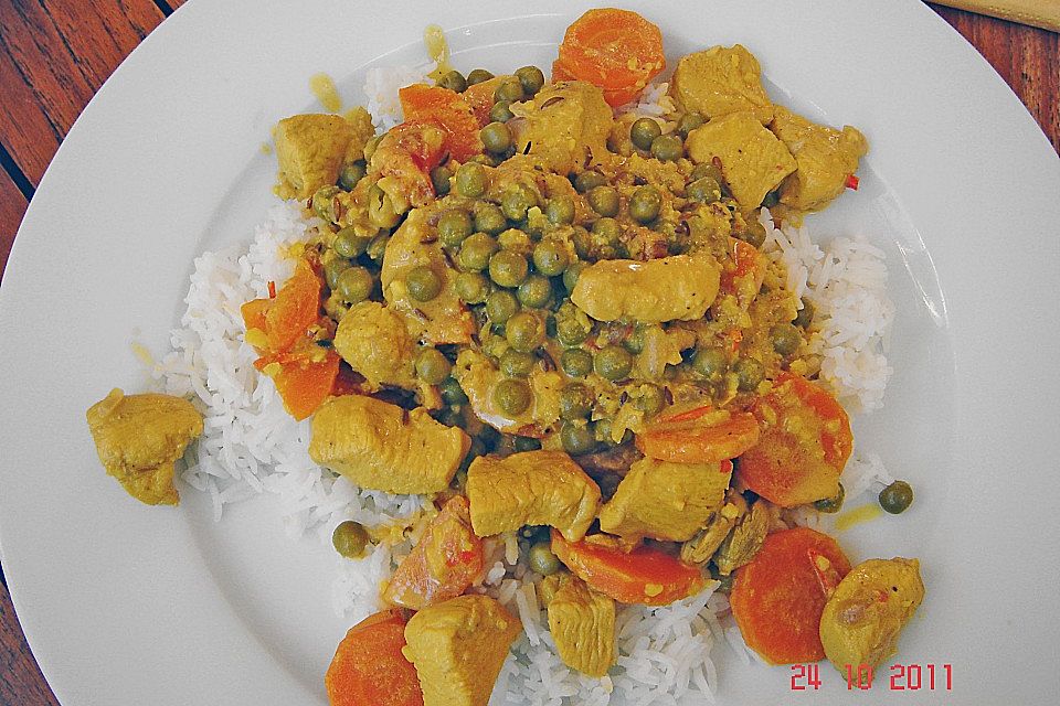 Indisches Chicken Korma