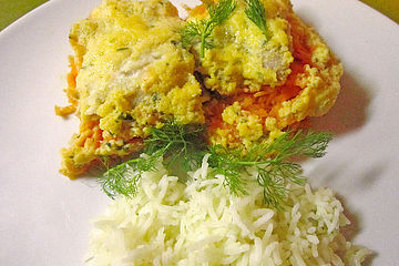 Rotbarsch mit Weinschaumsauce