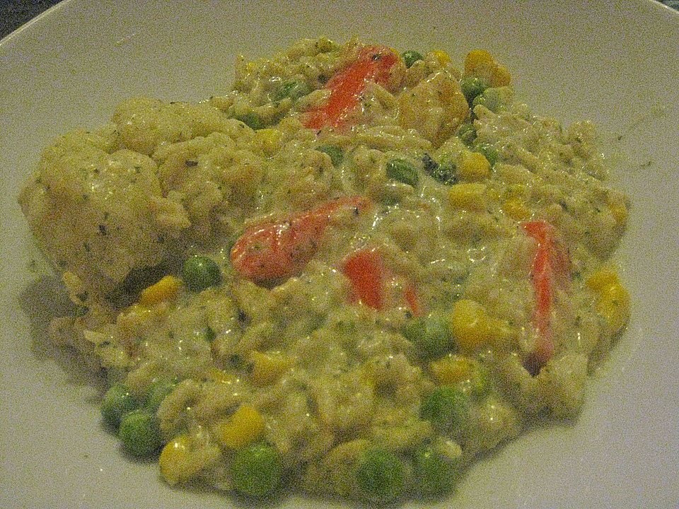 Gemuse Reis Pfanne Mit Cremiger Kasesauce Von Serenade1611 Chefkoch