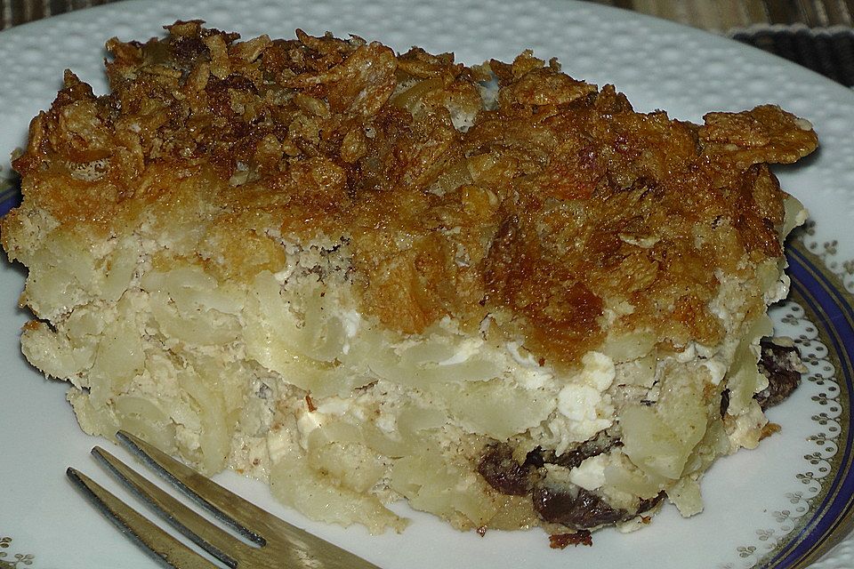 Amerikanische süße Nudel-Kugel (Pudding)