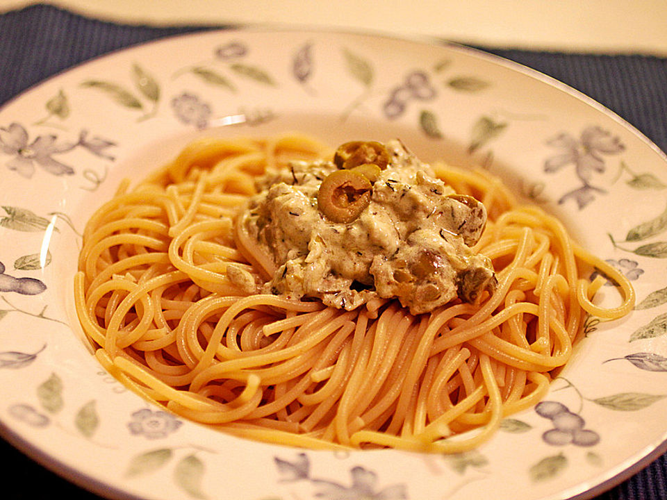 Spaghetti mit Oliven-Sauce von bo_r_is| Chefkoch