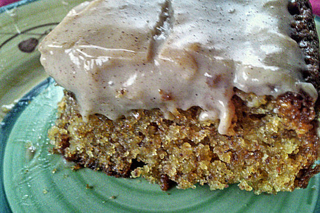 Nuss-Schoko-Kuchen mit Zimtpudding-Belag von Atthena| Chefkoch