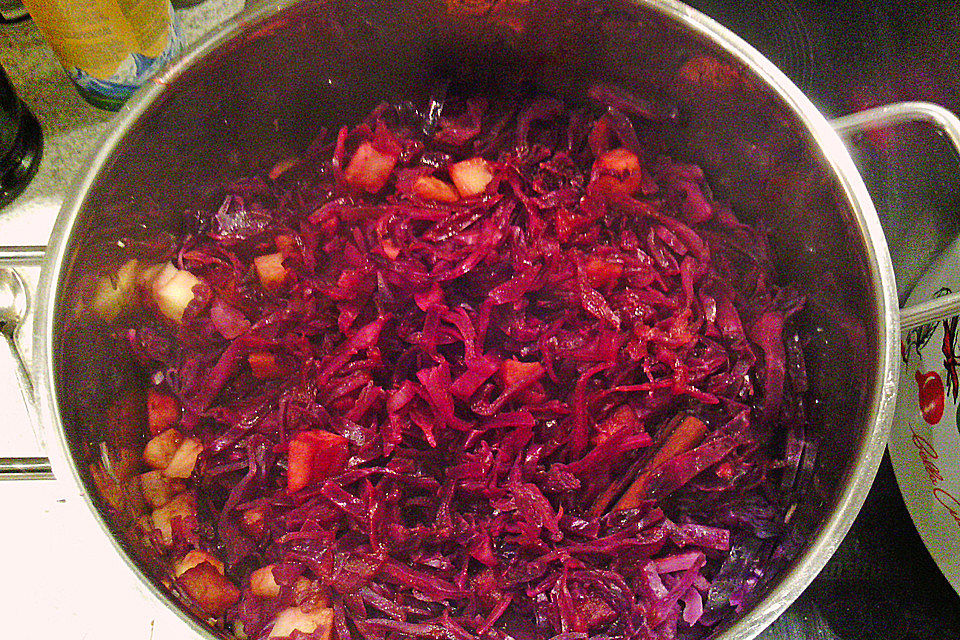 Rotkohl mit Zimt und Pflaumenmus