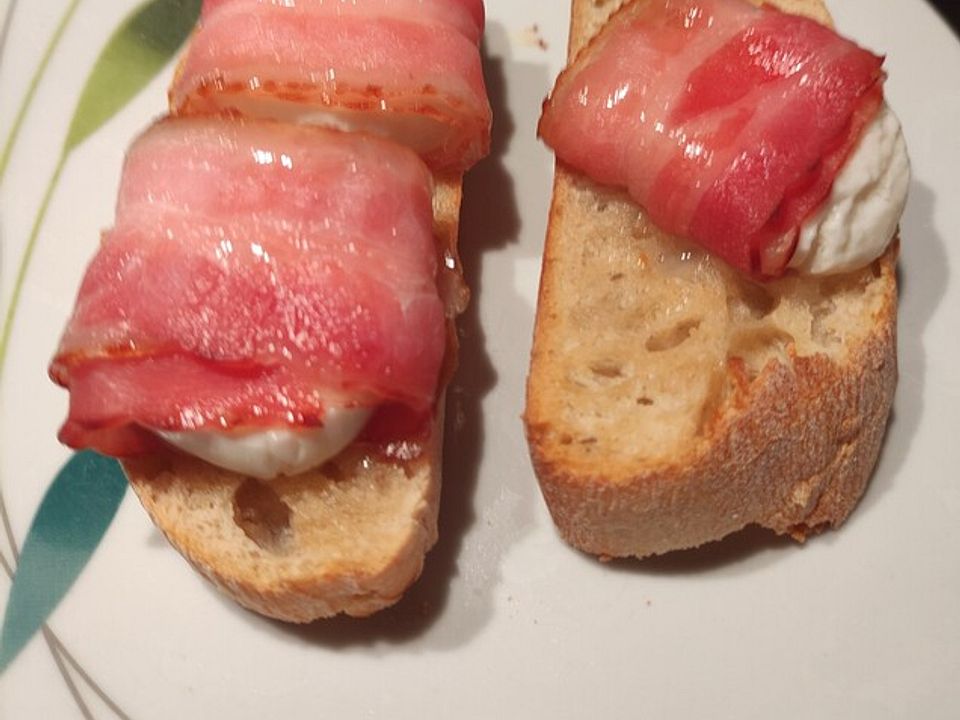 Ziegenkäse mit Bacon und Honig auf Ciabatta von Schaninek| Chefkoch