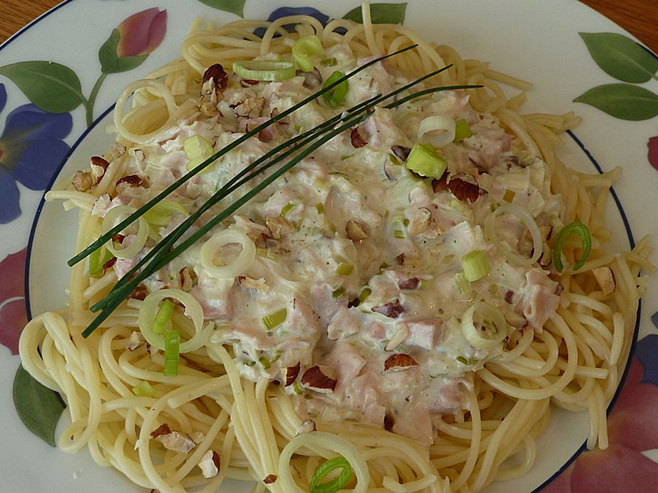 Porree-Schinken-Spaghetti von bijou1966| Chefkoch