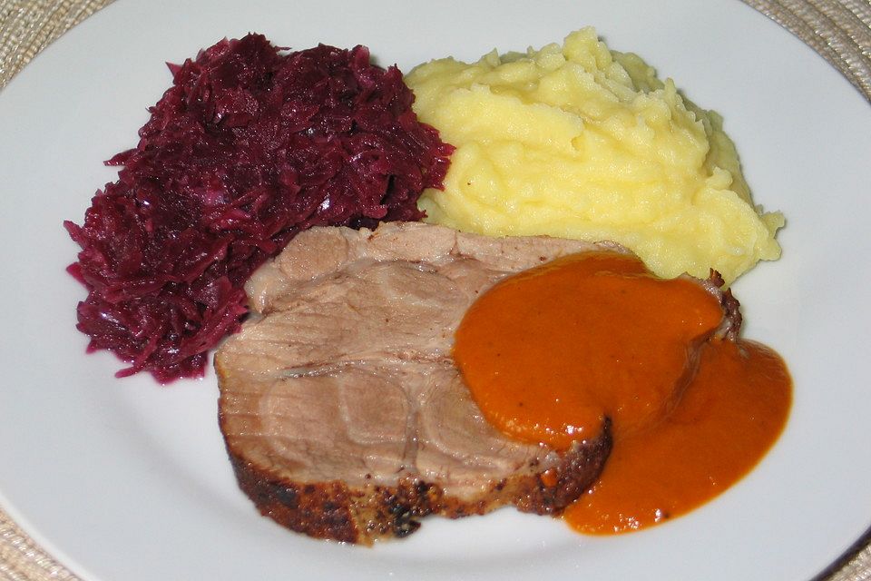 Schweinebraten mit Bratensauce