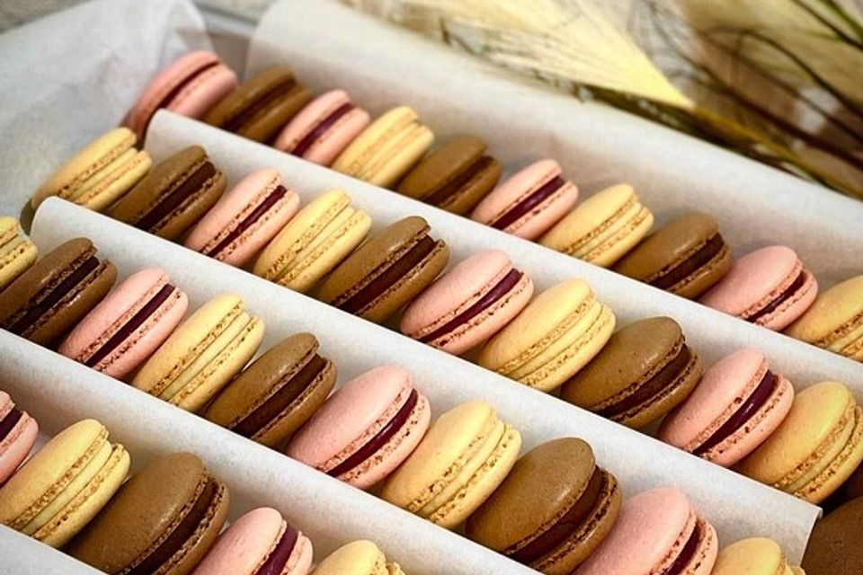 Schokoladen-Mandel-Macarons