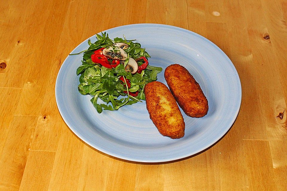 Kartoffeltaschen mit Spinatfüllung