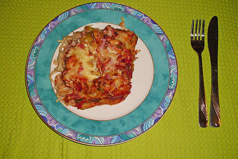 Anjas Spaghetti-Pizza