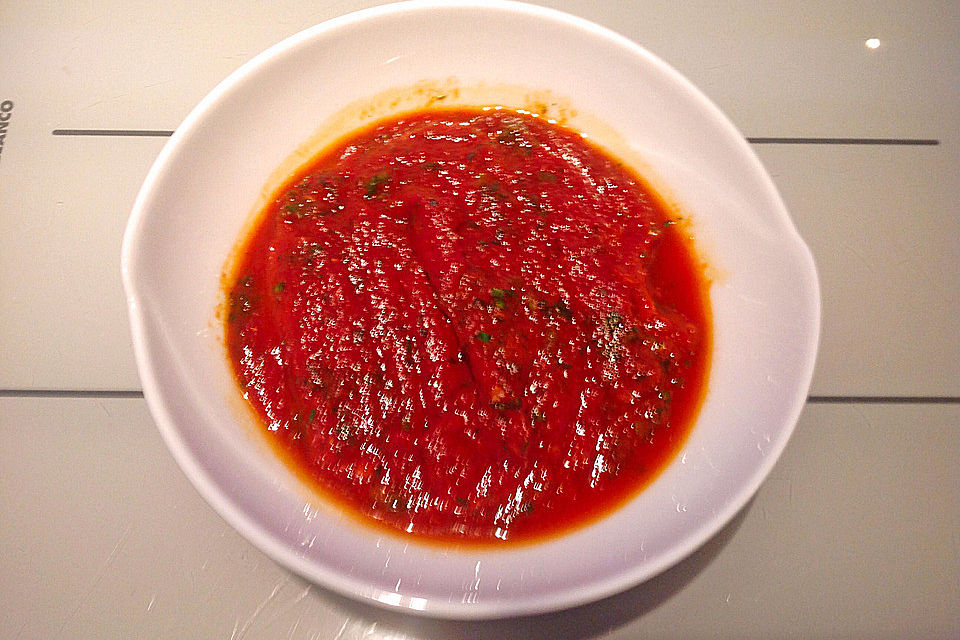 Scharfe Tomaten-Honigsauce