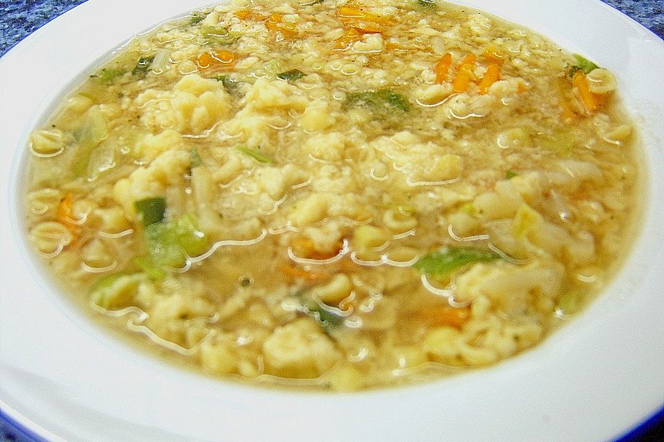 Eier - Einlauf - Suppe Eier - Einlauf - Suppe