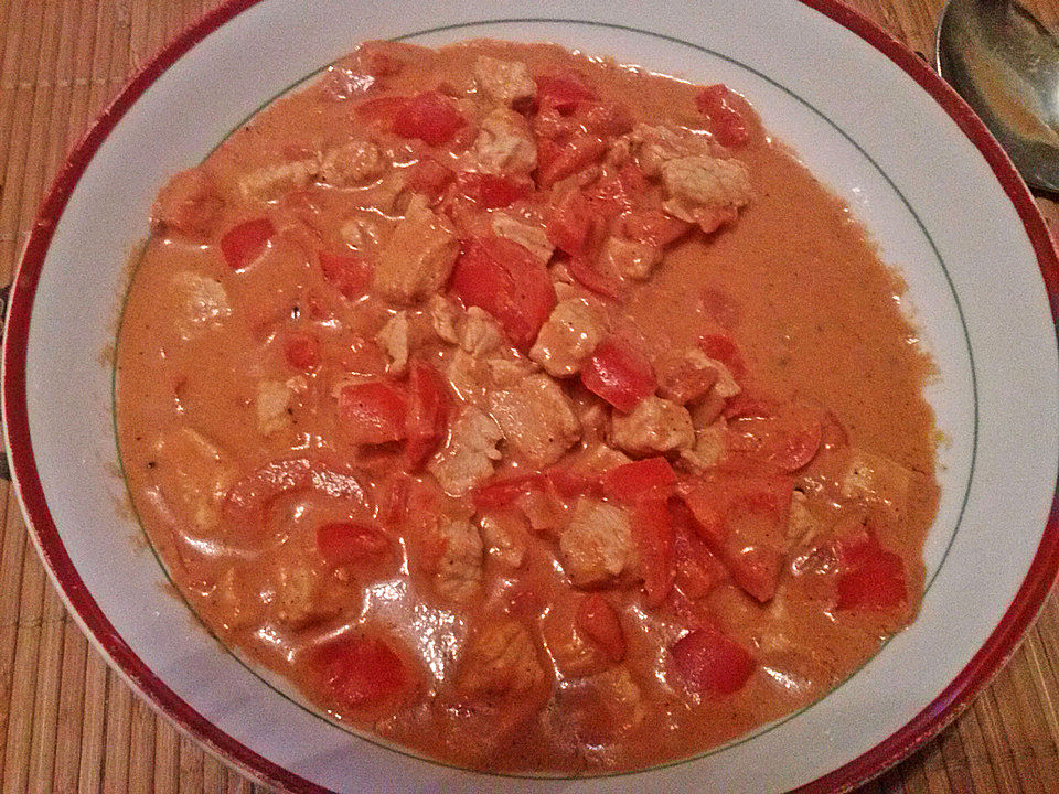 Fannys Cremige Curry Paprika Putenpfanne Von Mity Chefkoch 