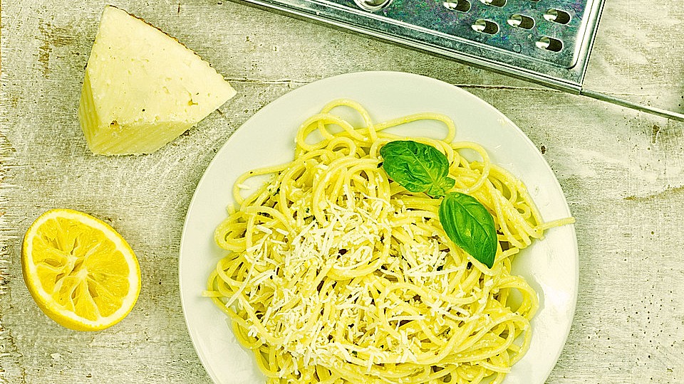Spaghetti mit Zitronensauce-image