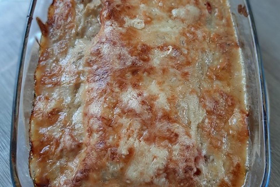 Thunfischlasagne mit Parmesan