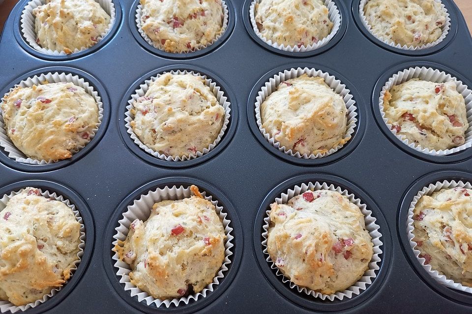 Herzhafte Speck und Käse Muffins