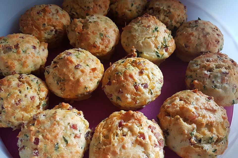 Herzhafte Speck und Käse Muffins