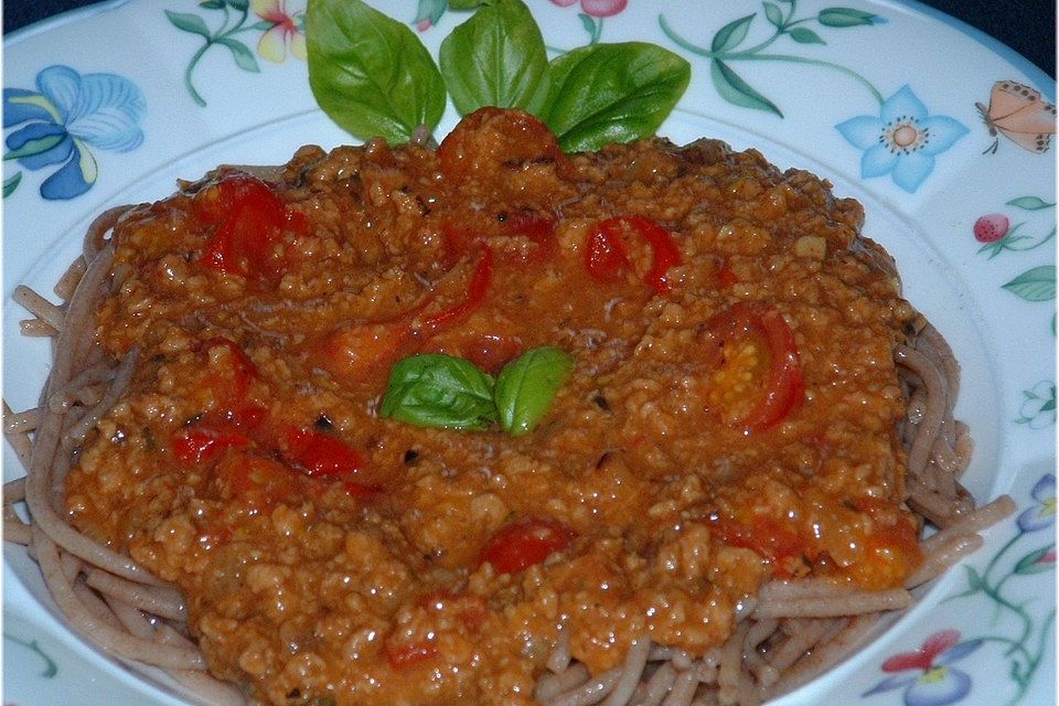 Vegane Paprika-Hackpfanne à la Omi