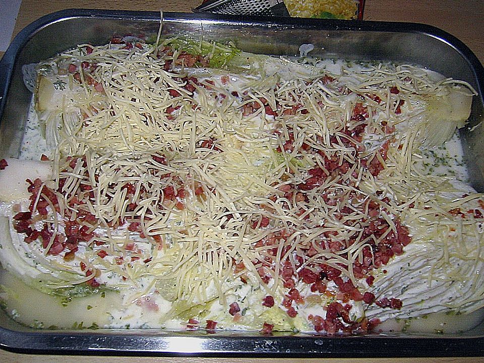 Chinakohl mit Speckkruste von doetbi | Chefkoch