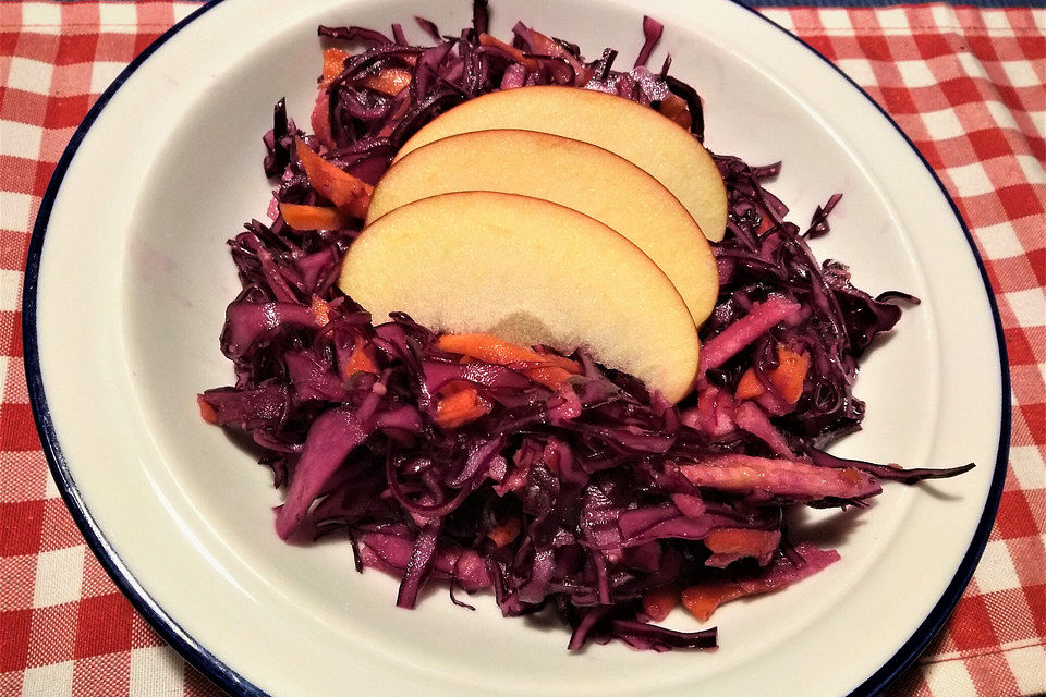 Rotkohl-Apfel-Salat