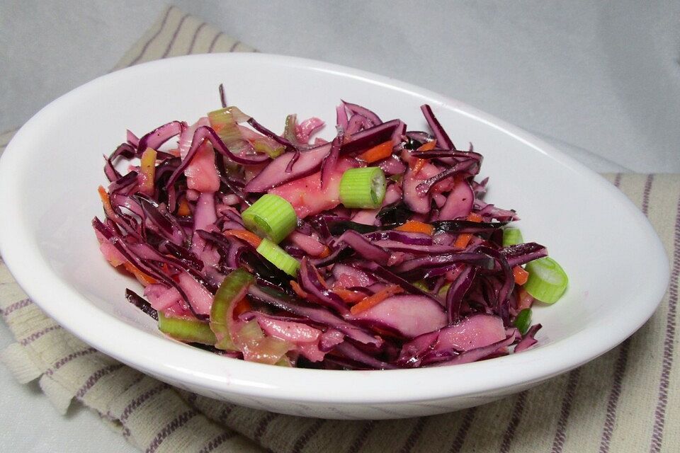 Rotkohl-Apfel-Salat